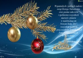 Życzenia na Boże Narodzenie i Nowy Rok