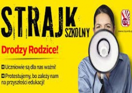 Komunikat Dyrektora Szkoły w sprawie strajku w dniu 10 kwietnia 2019 r.